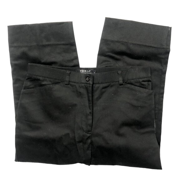 Tribal Black Capri Womens Size 8 Stretch Sportswear Comfort Waist Pants NEW - Picture 4 of 8